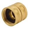 3/4inch Solid Brass Garden Hose Nozzle Connectors Two-way Female Female Connectors Solid Brass Garden Hose