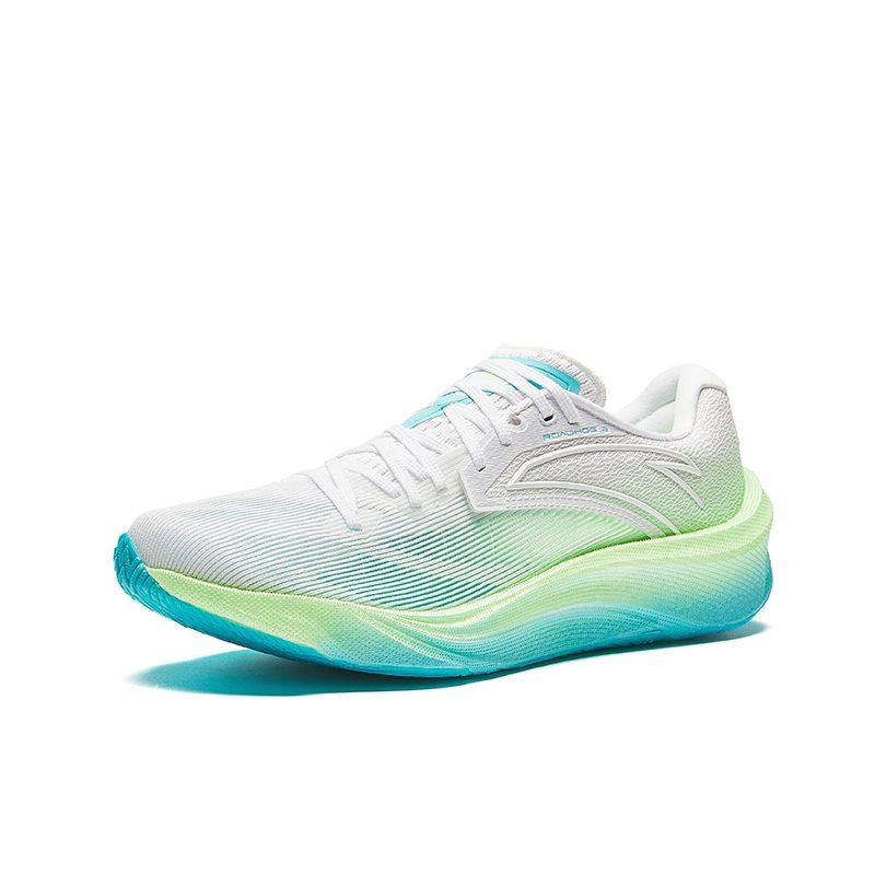 Anta Asphalt Road Dominator 2.0 Cushioning Slip Resistant Abrasion Resistant Low Top Running Shoes Men's White Green 912335590-7