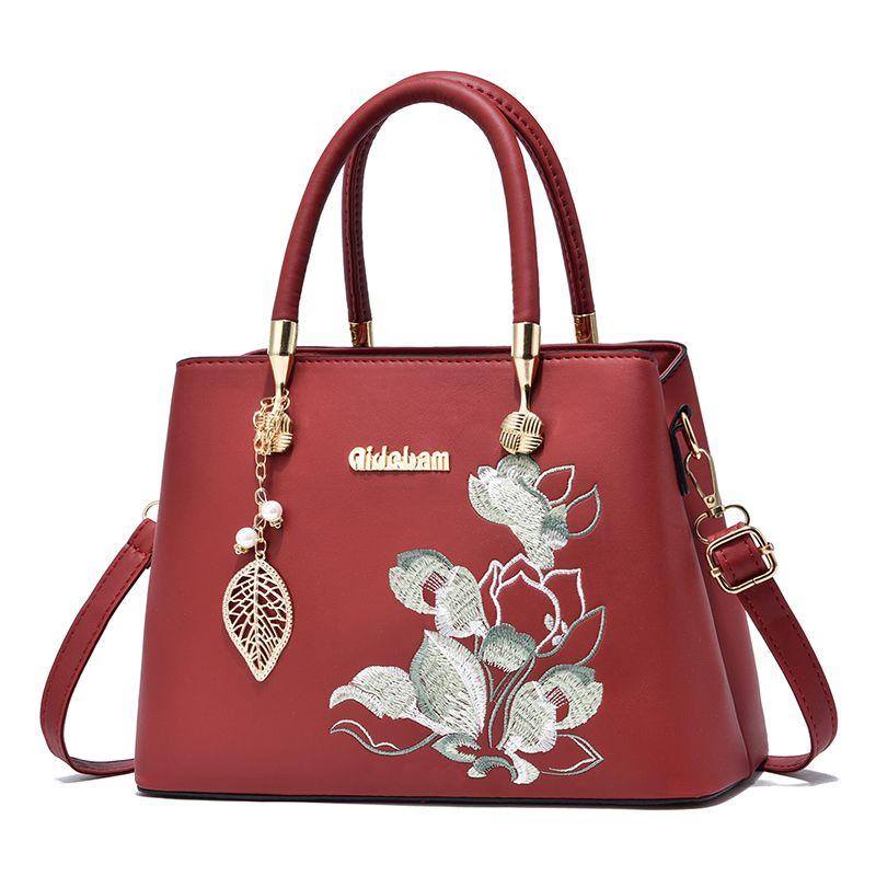 Handbag Mother Bag Temperament Senior Sense of Bag Large Capacity Embroidery Fashion Bag