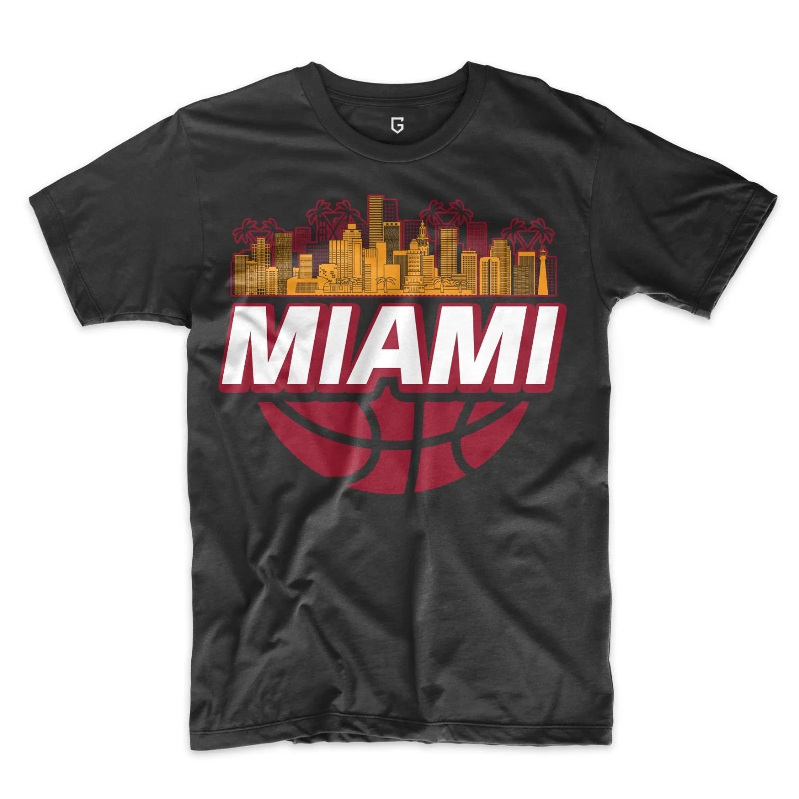 Miami Basketball Skyline Men s T-Shirt S