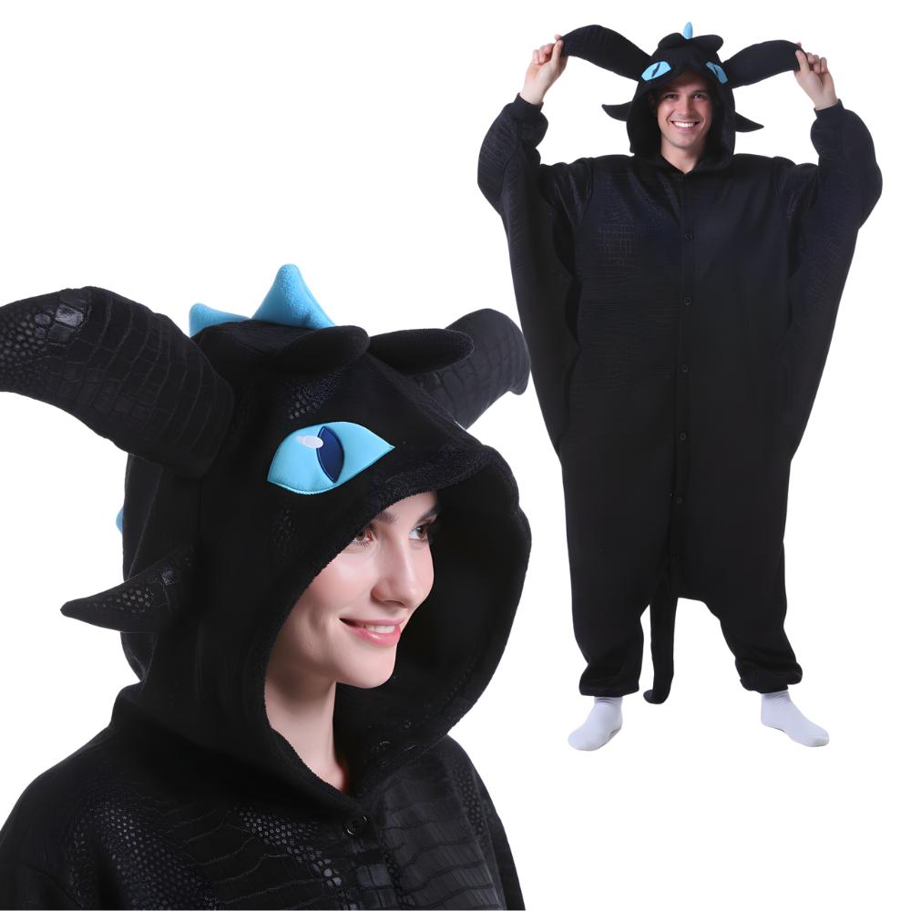 Pijama Mono Kigurumi Disfraz Bocón Azul Xl: 175 - 185Cm