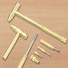 Gold Color Screwdriver Set Copper Zinc Zinc Alloy Multi-function Hammer Hand Tool  Watchmaker Tools