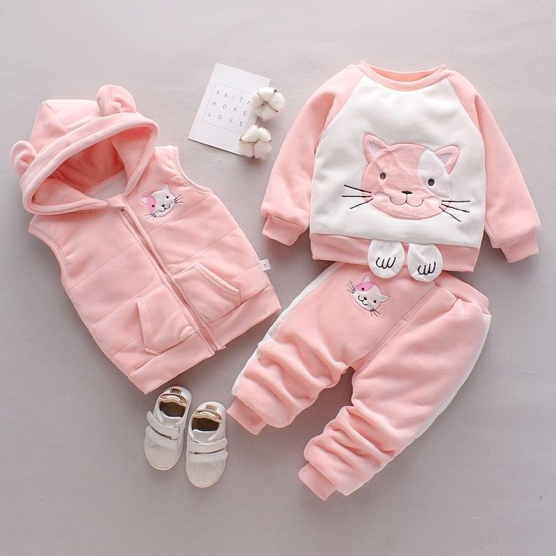 Morbido e Accogliente Set di Abbigliamento Invernale per Bambini Piccoli e Toddler Età 1-3 Anni