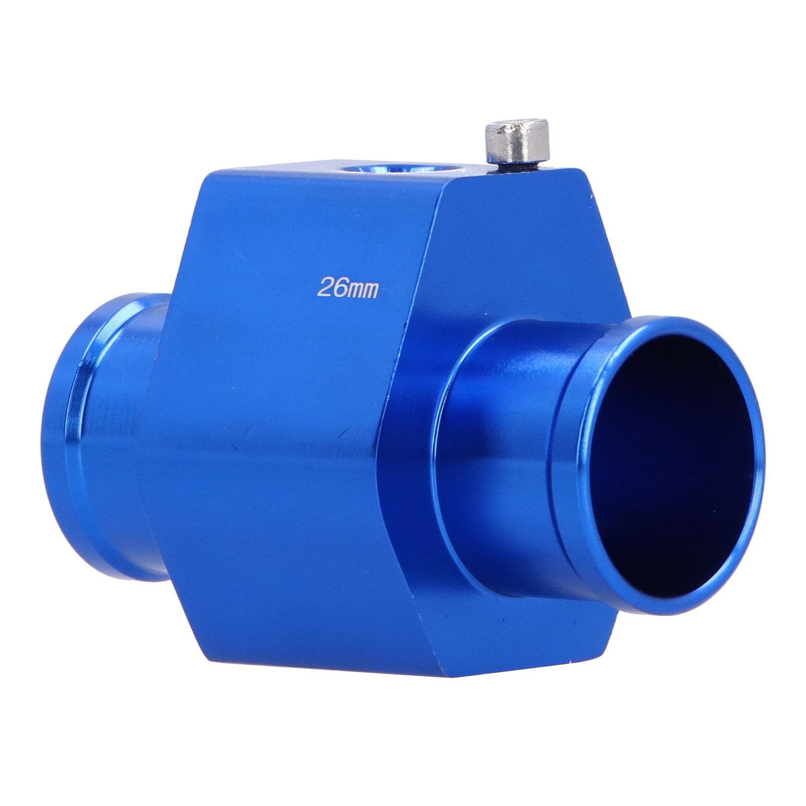 

26 мм Соединительная труба для температуры воды Синий Адаптер шланга температуры Алюминиевый автомобильный аксессуар