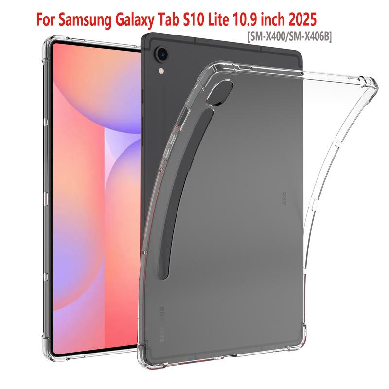 For Samsung Galaxy Tab S10 Lite 10.9 inch Protective Case SM-X400/SM-X406B Thickened Airbag soft Silicone Funda TPU Shell