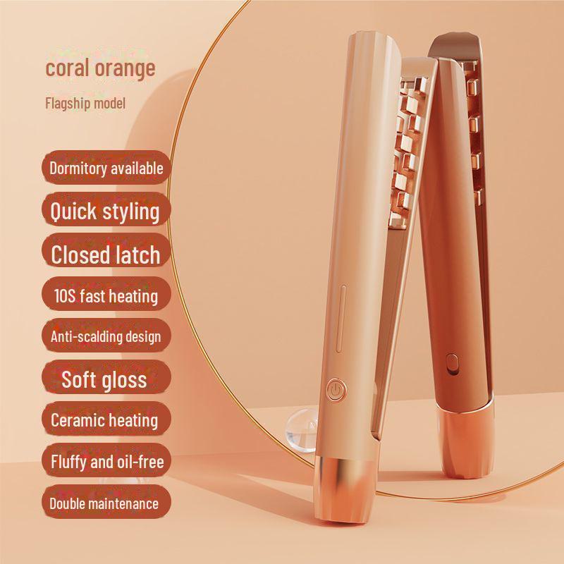 Mini Corn Curling Iron with Skull Pad for Fluffy Hair and Root Lift