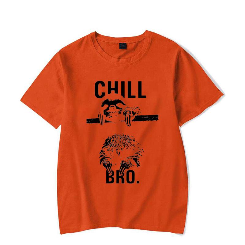 Makaya Cool Swag T-Shirt with Sloth Chill Bro Men's T Shirt Women Fashion Shirt Cute Tops
