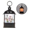Christmas Lantern Man Snowman Deer Jesus Pattern Glowing Lamp Ornament Portable