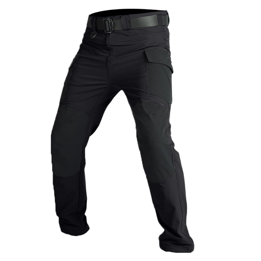 Men's Work Pants Outdoor Work Fishing Camping Wear-resistant Multi-Pocket Work Pants (Belt Not Included)