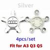 4 szt. Nakładka na środek koła samochodowego do Audi A3 A5 A6A4 A6L A7 A8 S3 S4 Q5 Q5L Q7 Q3 8R0601165 4L0601165D 4F0601165N