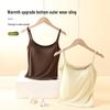 Women's Sling Vest with Chest Pads - Versatile One-Piece Bra Top