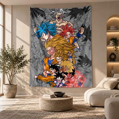 Decorative Tapestry,Dragon Ball Printed Wall Art, Lightweight Wall Hanging For Bedroom Background