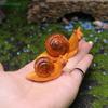 Miniature Garden Landscape Simulation Small Snail Figurine Aquarium Fish Tank Decoration Cute Animal Resin Crafts
