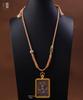 Handmade Hand-Rubbed Cotton Thangka Jade Pendant Necklace with Universal Buckle