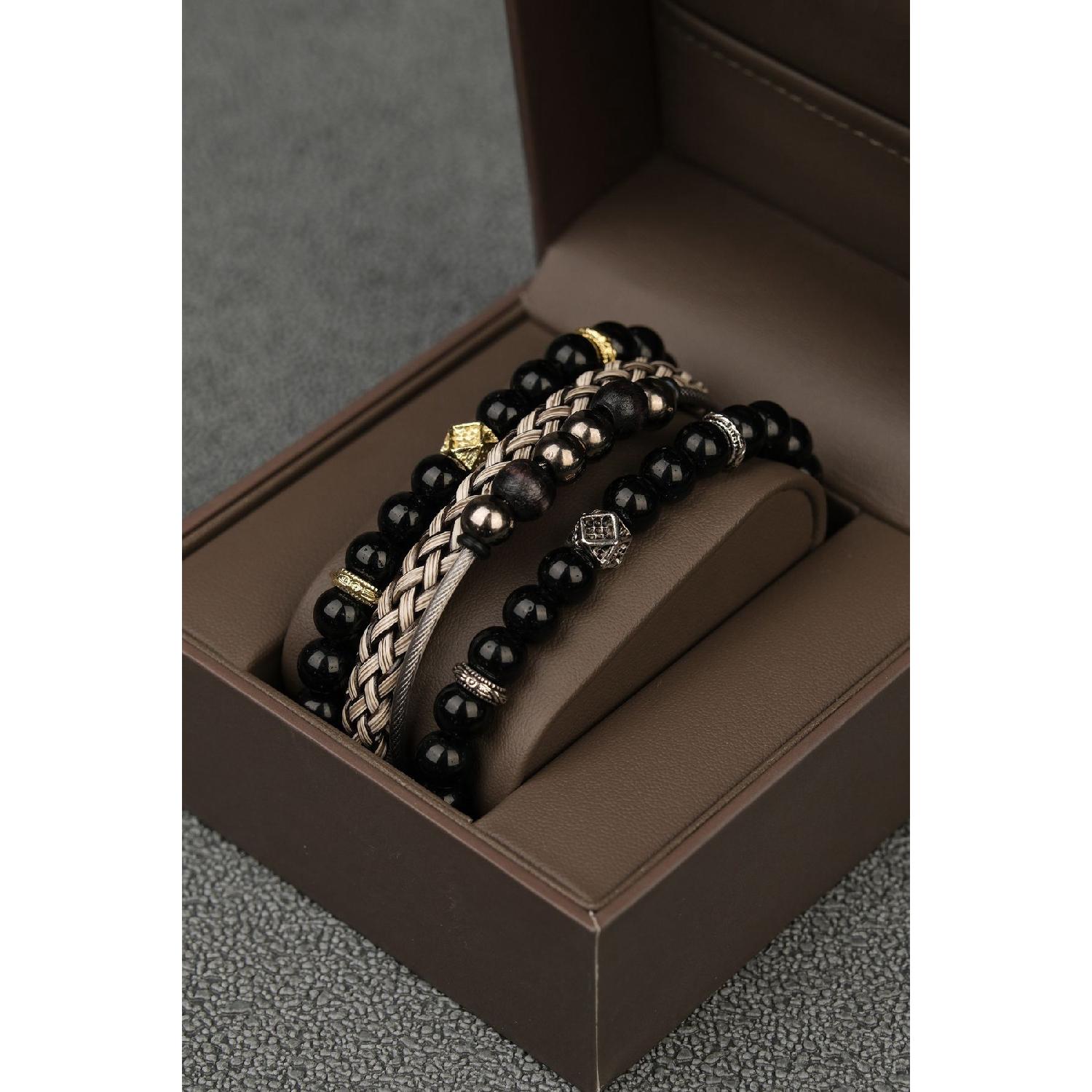 

Men s Set Of 3 Combination Bracelet Set M чистый