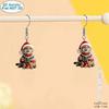 Christmas Kitten Earrings: Acrylic Cartoon Pet Lover Jewelry