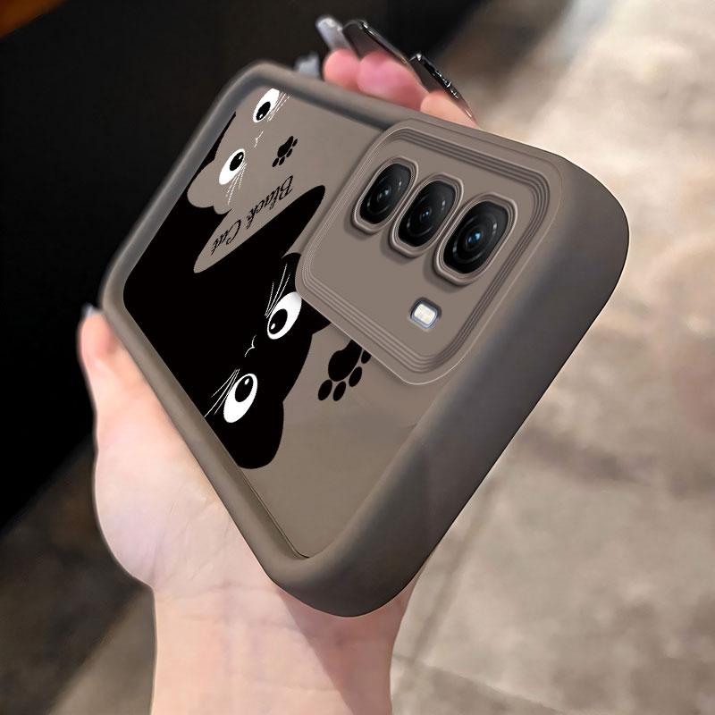 Phone Case For Infinix Hot 60 Pro Plus X6886 Hot 60 60i Hot60i Case Soft Silicone Protect Cover Cartoon Cute Cat Print Pattern