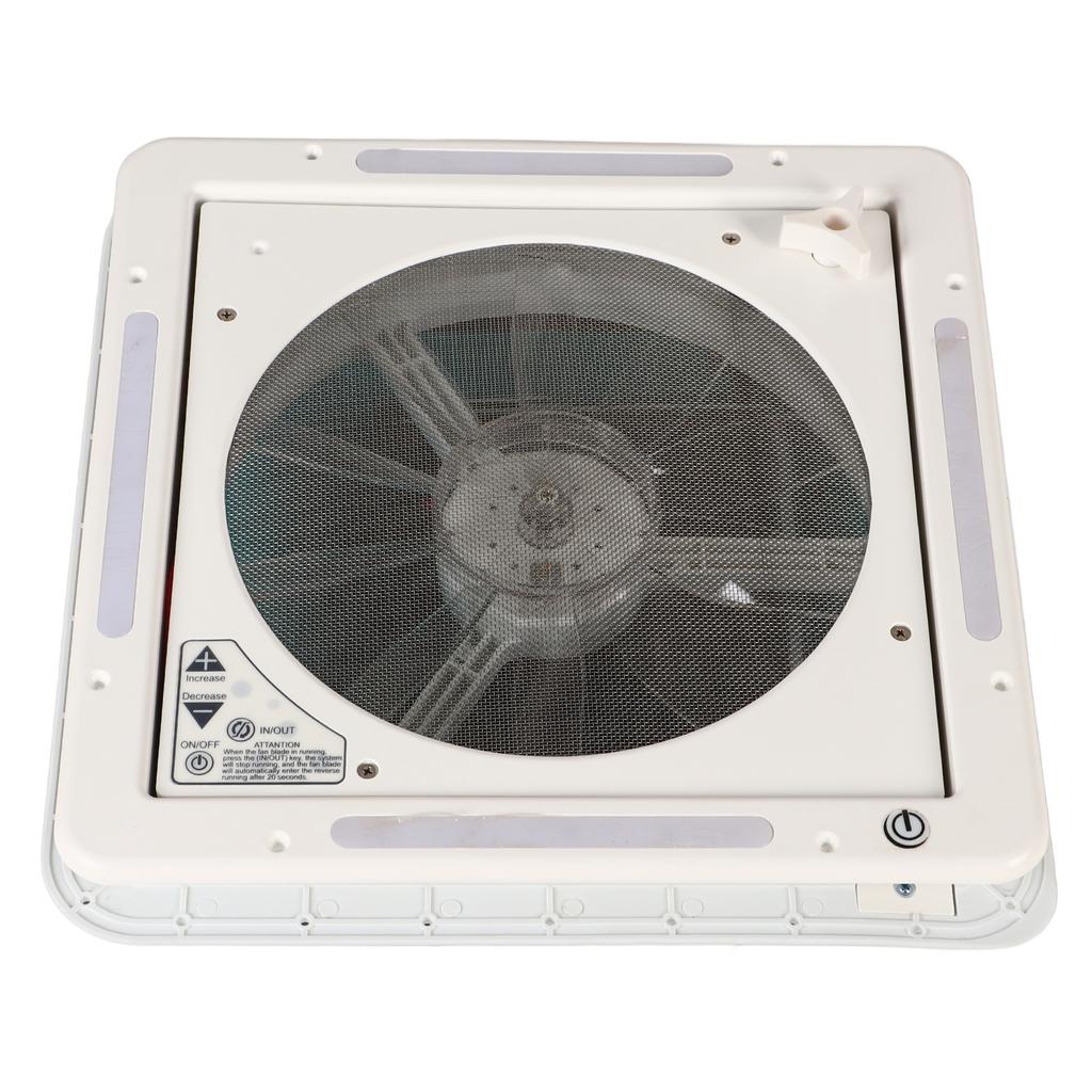 12V Wohnmobil Dachlüfter 4 LED Licht Lufteinlass Auslass Dualmodus für Wohnmobil Yacht Anhänger