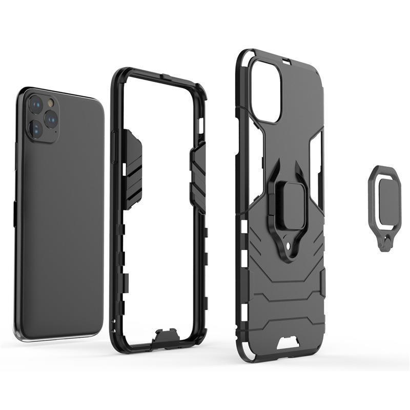 Black Panther Drop-Proof iPhone 11/11 Pro Max Case with Car Ring Bracket