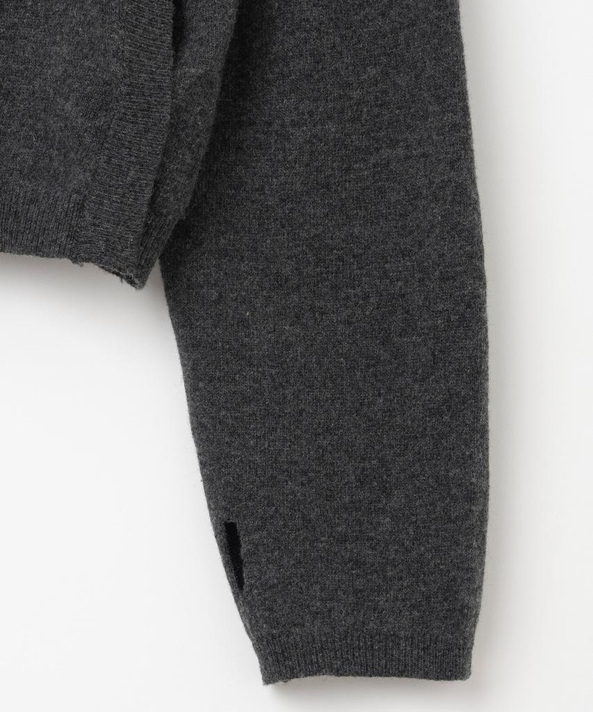 MILLO ARCHIVE [Ma X Paser] Rev Knit Hoodie [Melange Gray]
