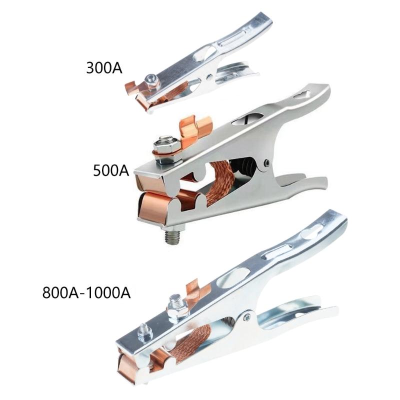 300A 500A 1000A Ground Clamp Welding Electrode Holder Earth Clamp Electrode Clamp Welder Machine Tool Cable Clip Tool