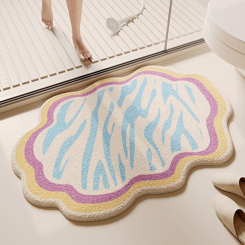 

Коврики для ванной комнаты из кашемира — впитывающие, грязеотталкивающие, нескользящие коврики для туалетов и входов, легкие в уходе 50*80cm (Cashmere)