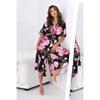 2024 Summer Deep V Short Sleeve Jumpsuit with Wide Leg Pants