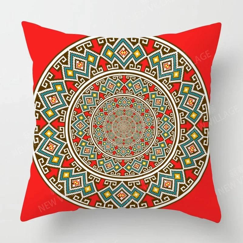 Fall Home Decor Autumn Living Room Throw Pillow Cover Sofa Boho Cushion Cover   Mandala
