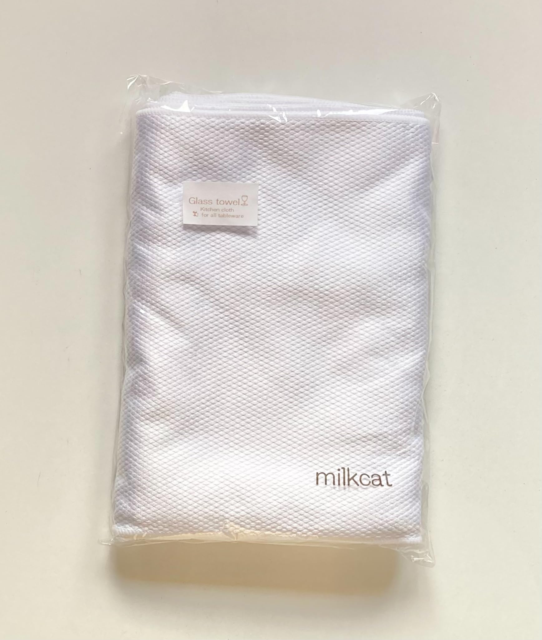 

Milkcat Glass Kitchen Dish Set of 30 x 60 Water Wine Glass Professional Grade Wiper, Cloth, Towel, White, 10, cm, Absorbent, Durable, Polishing, (10)