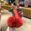 Plush Peach & Persimmon Pendant Keychain - Good Luck Bag Charm