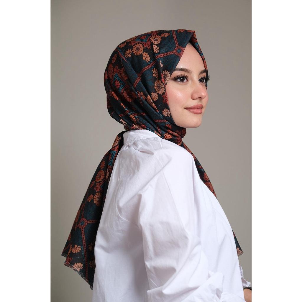 Mustriline puuvillane sall Ds-211-v1