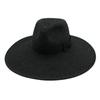 European And American Big Brim Black White Panama Jazz Top Hat Men And Women Summer Sunshade Sunscreen Vacation Beach Straw Hat