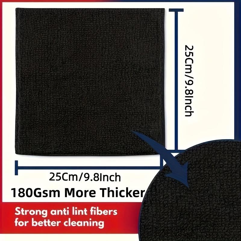 1PCS/12PCS Black Fiber Rag Kitchen Cleaning Towel Kitchen Rag Durable Reusable Cleaning Absorbent Rag 1pcs