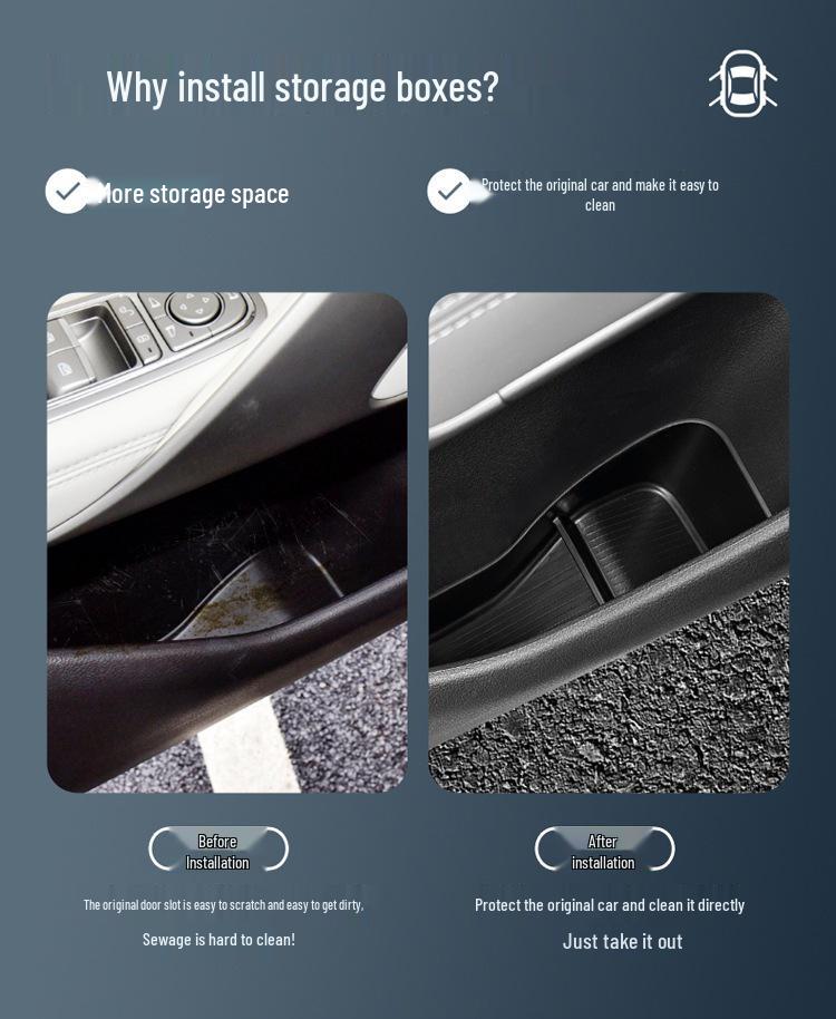 Denza N8 Car Door Storage Organizer Box for Interior Decoration and Modification