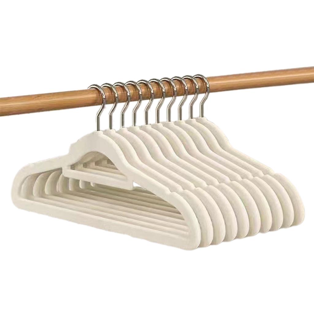 10pcs Adult Drying Rack,Velvet Hangers Non-Slip Rotin Clothes Hangers,Closet Organizer,Multipurpose Clothes Hanging Rack