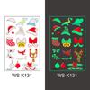 In-Stock Luminous Christmas Temporary Tattoo Stickers for Holiday Party & Window Decoration Gifts
