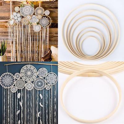 10PCS Wedding Accessories DIY Decoration Wall Decor Bamboo Circle Wedding Decor