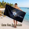 FC Zürich Design Beach Towel Custom Text Large Towel for Beach Vacation