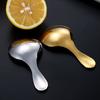 Niedlicher Edelstahl Löffel Kurzer Griff Gold Eis Tee Kaffee Löffel Kinderlöffel Küche Gewürz Schaufel
