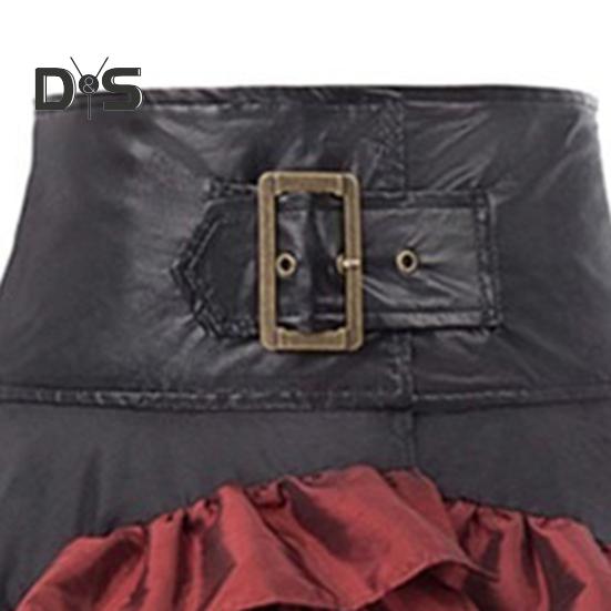 Dámská sukně Vysoký pas Nepravidelný volán Patchwork Barevně ladící Retro Roztroušený středověký královský styl Dámská maxi sukně funkční kostým