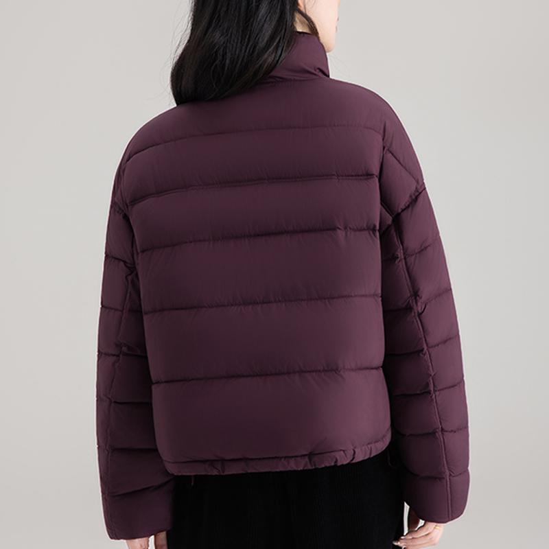 Parka Corti alla Moda da Donna Cappotto Invernale Collo Alto Spesso Caldo Eleganti Giubbotti da Signora