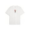 Puma Basketball Series Letter Print Crew Neck Pullover Comfortable Casual Short Sleeve T-Shirt Men T-Shirts White 624748-01