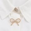 Autumn 2025 Women's Jewel Button Long Sleeve Lapel Poplin Shirt