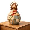 Harz Jungfrau Maria Statue Handbemalt Gesegnete Mutter Katholische Religiöse Statue für Christliches Gebet Altar Geschenk Heimdekoration