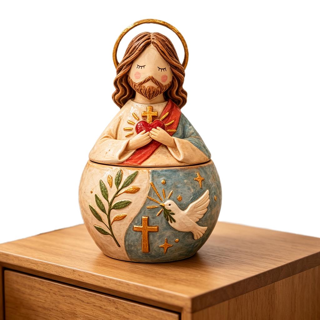 Harz Jungfrau Maria Statue Handbemalt Gesegnete Mutter Katholische Religiöse Statue für Christliches Gebet Altar Geschenk Heimdekoration