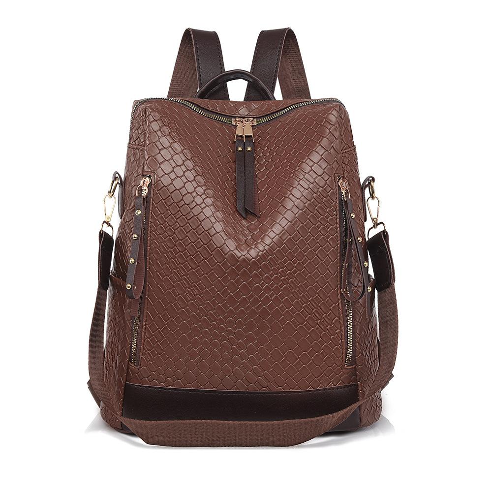 Schoolbag New Women's Backpack Large Capacity Fashion Versatile Internet celebrity Commuter Anti-theft Women's Travel Backpack