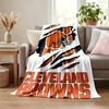 Cleveland Browns blanket Flannel Blanket Soft Cozy Plush Throw for Sofa Bed Lightweight Home Decoration
