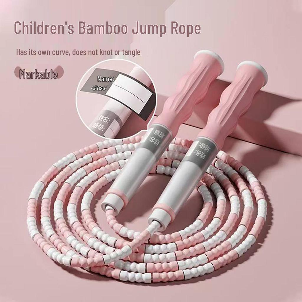 Children's Bamboo Jump Rope - Safe and Professional for School Physical Education and Beginners