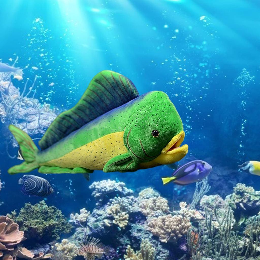 ZHONGXIN MADE Sea Animal Simulation Fish Plush Deep Sea Ghost Saury Giant Fish Ghost Tubefish Plush Soft Stuffed Boys and Lifelike Fish Gift for