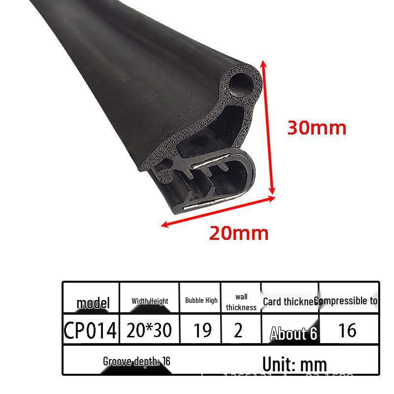 U-förmige Gummi-Schaumstoff-Dichtungsstreifen für Schränke und Autotüren
